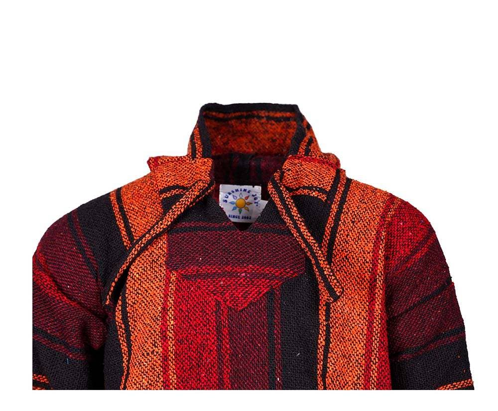 Baja Joy High-Quality Pull-Over Hoodie Autumn Orange Sunset