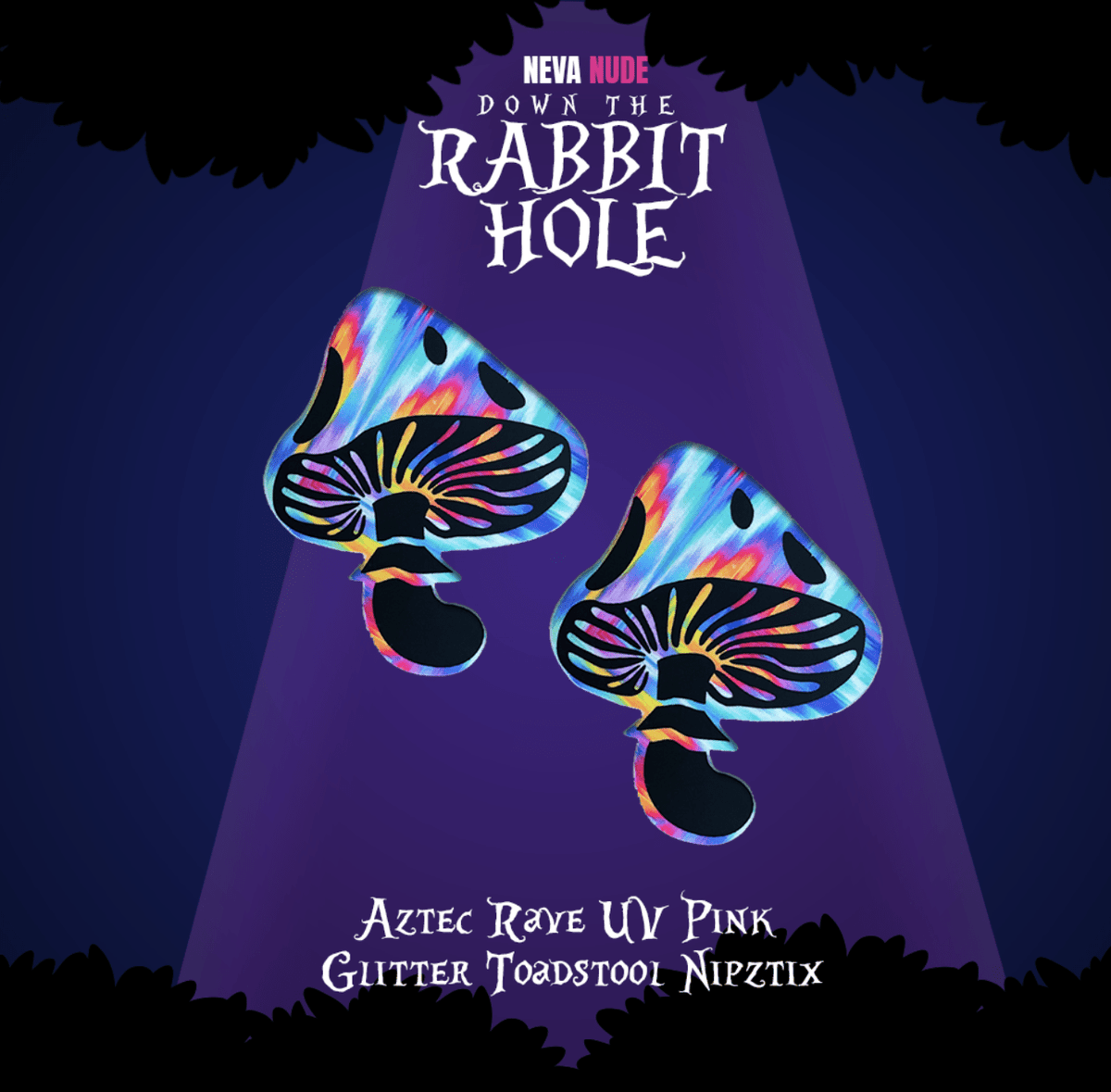 Aztec Toadstool Festival Pasties — UV Reactive