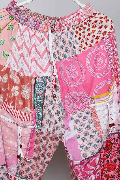 One-of-a-Kind Boho Printed Woven Jogger Pants | Assorted