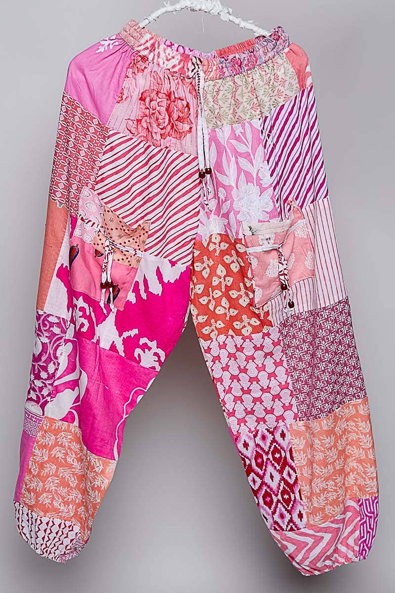 One-of-a-Kind Boho Printed Woven Jogger Pants | Assorted