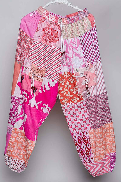 One-of-a-Kind Boho Printed Woven Jogger Pants | Assorted