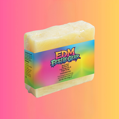 Stunning Butterfly Lemongrass & Sage Festival Soap for Ravers