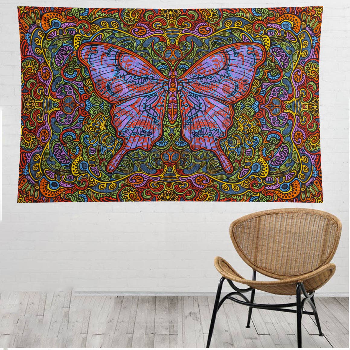 3D Tapestry Butterfly Daydream Hanger Packaged Tapestries