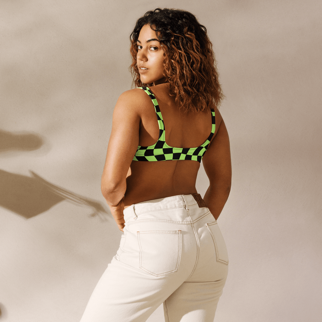 Toxic Tiles Sport Bikini Top