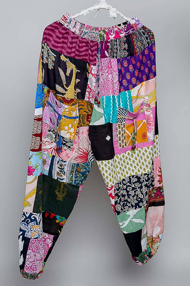 One-of-a-Kind Boho Printed Woven Jogger Pants | Assorted