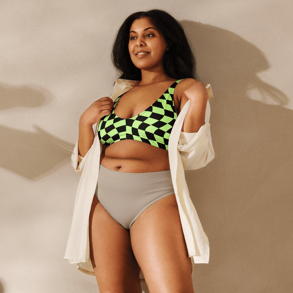 Toxic Tiles Sport Bikini Top