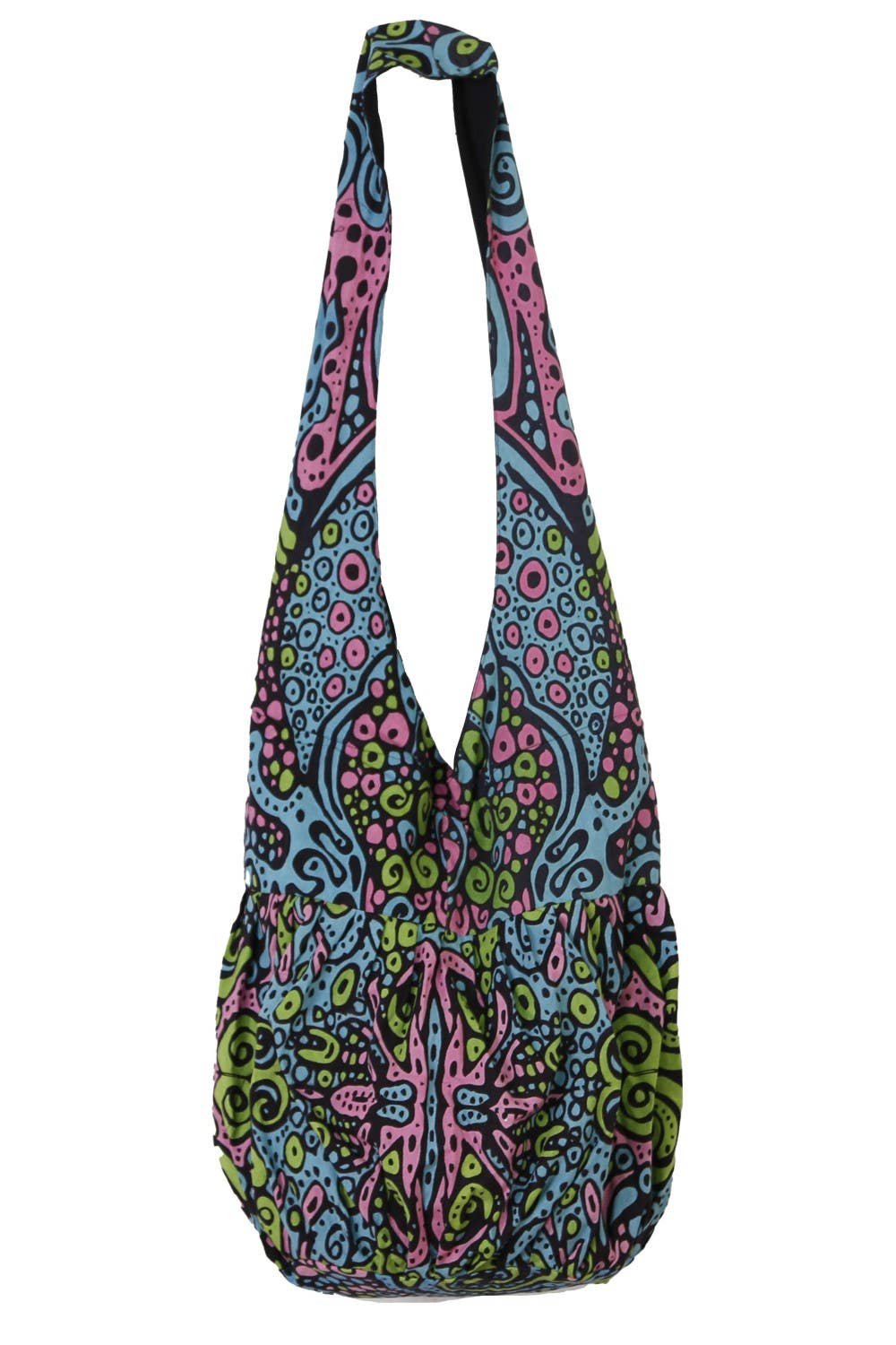 Psychedelic Zip Hobo Bag