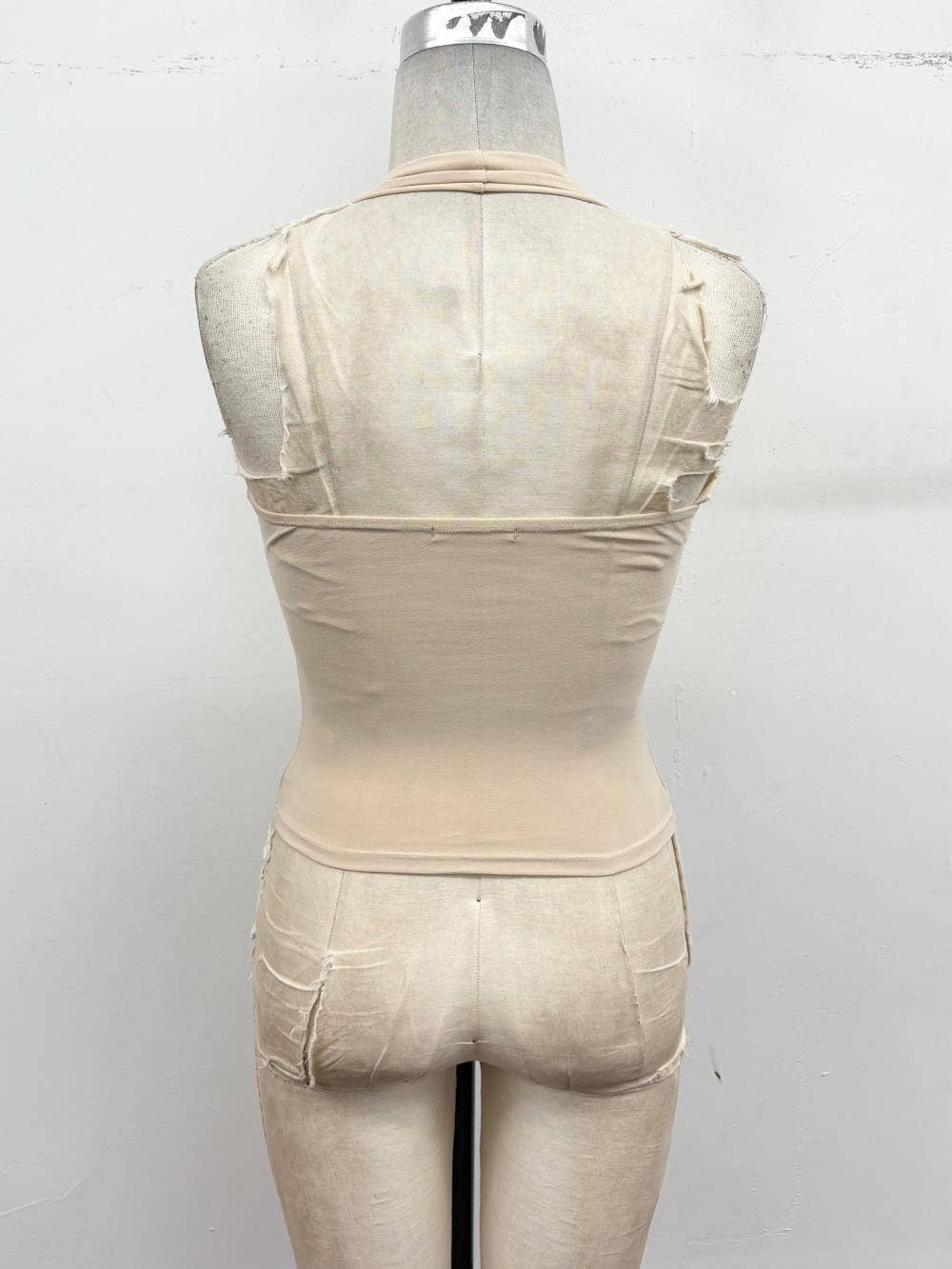 ITY Halter Ring Detail Top | Light Taupe