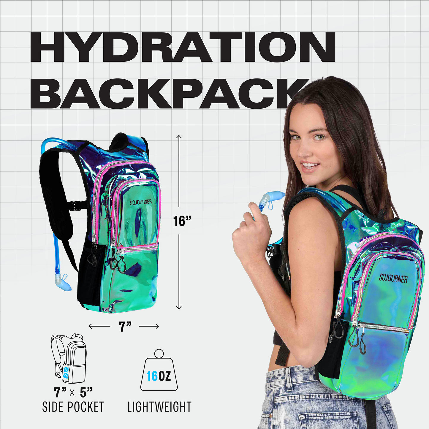 Festival Hydration Pack — Liquid Shine™ Series (Medium)