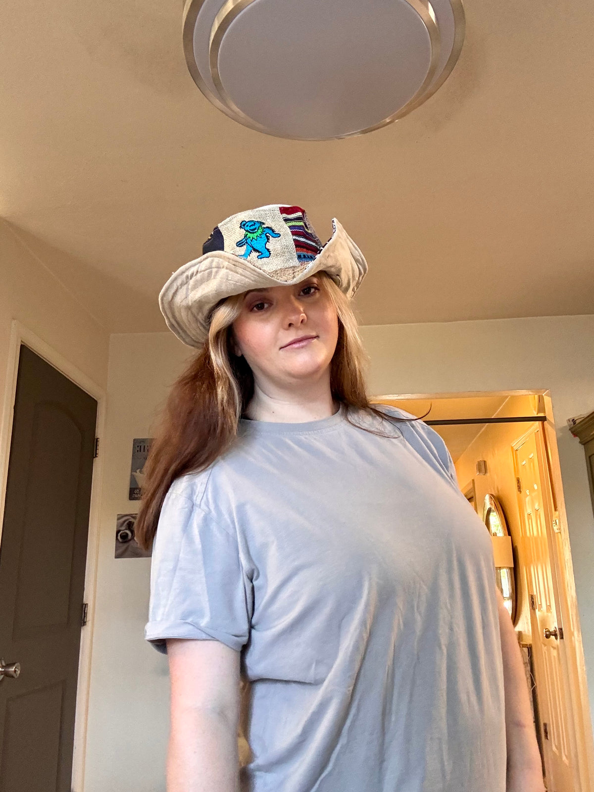 Stealie Bolt Hemp Patchwork Bucket Hat