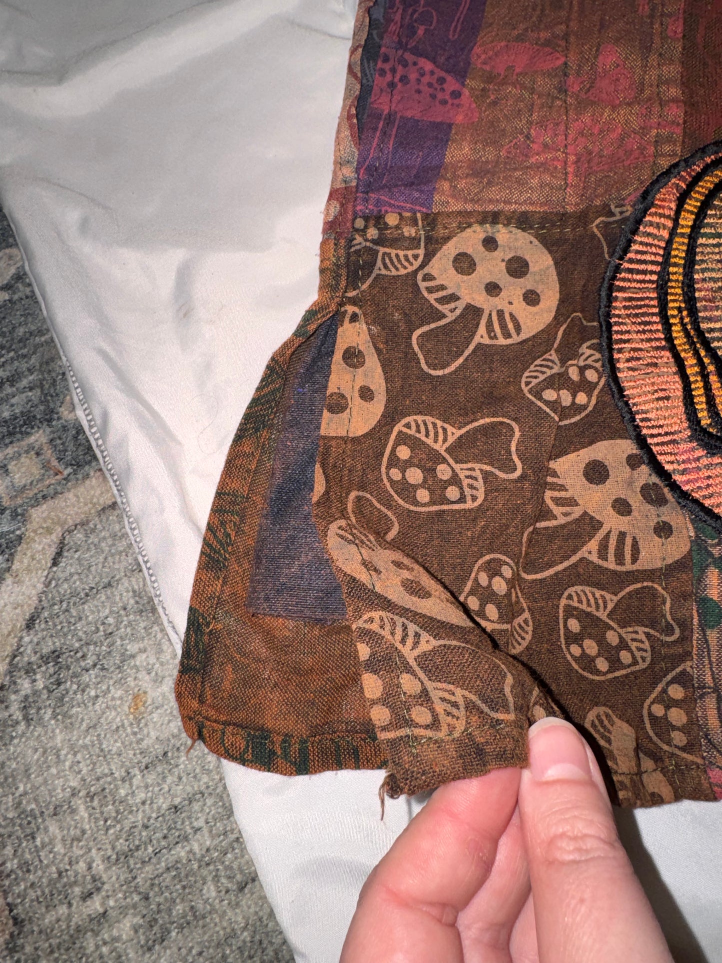Shakedown Shroom Patchwork Button-Up