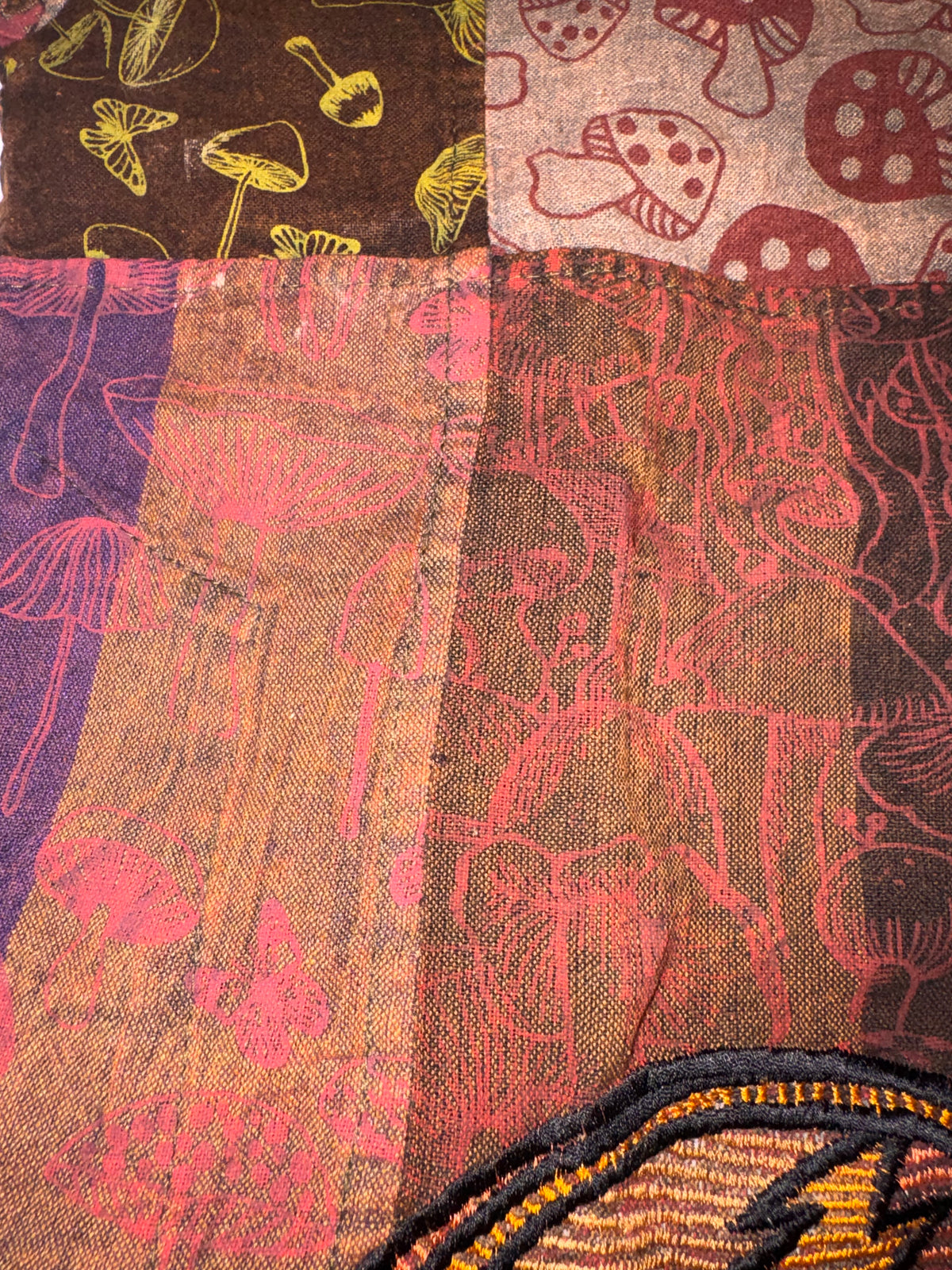 Shakedown Shroom Patchwork Button-Up