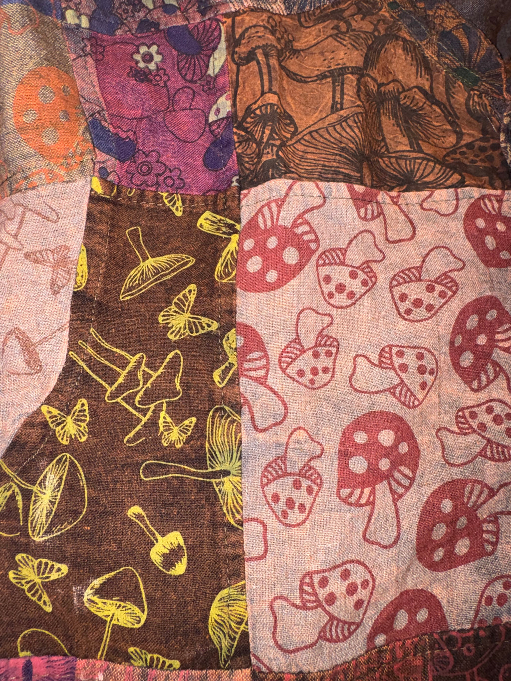 Shakedown Shroom Patchwork Button-Up