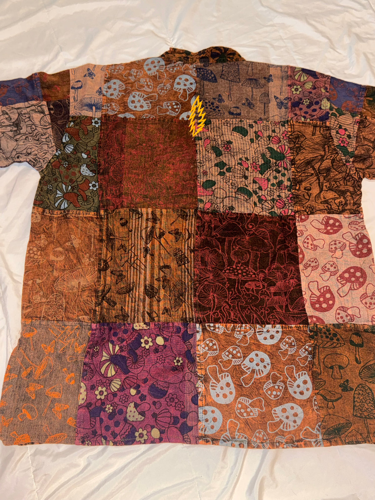 Shakedown Shroom Patchwork Button-Up