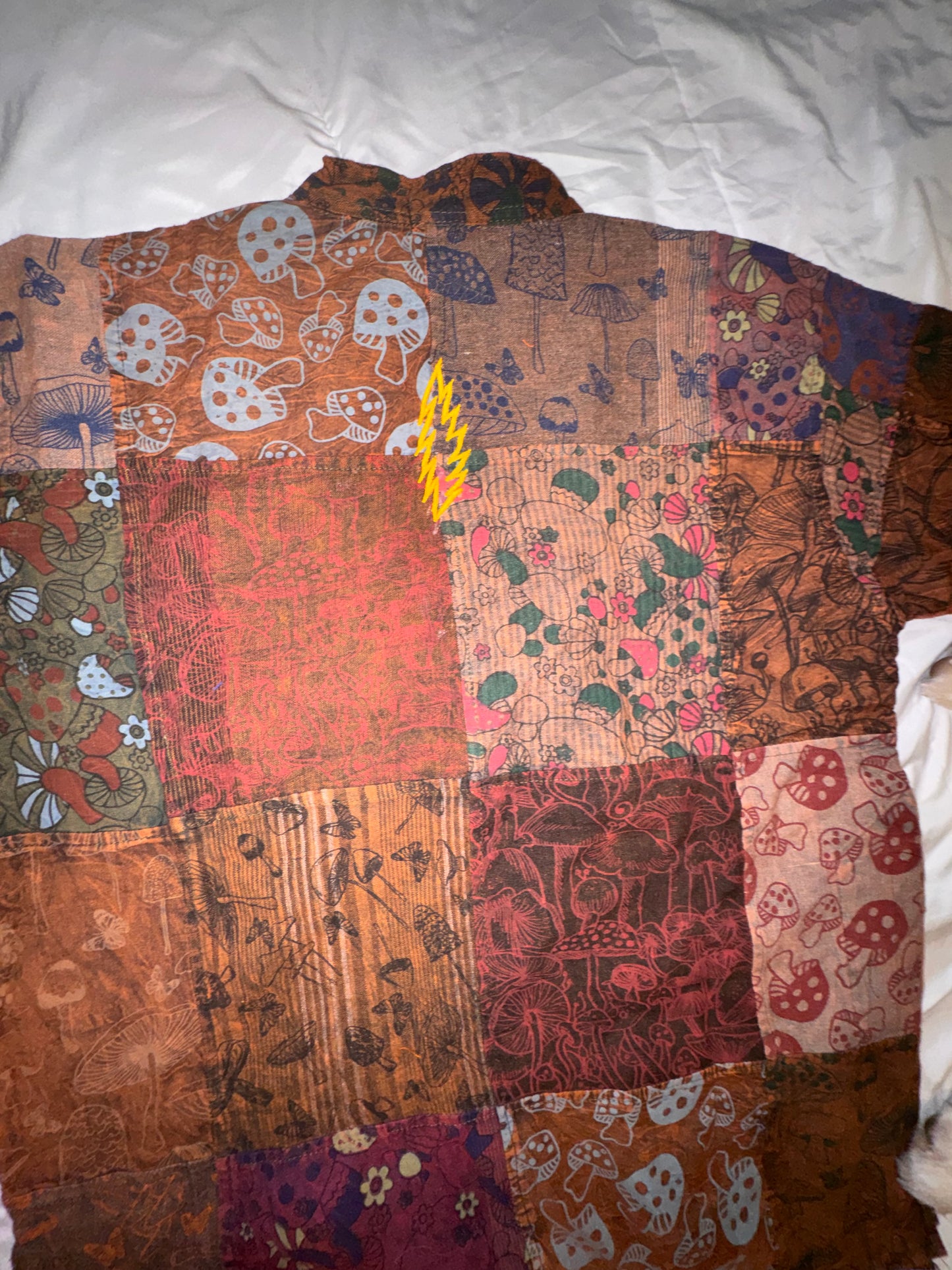 Shakedown Shroom Patchwork Button-Up