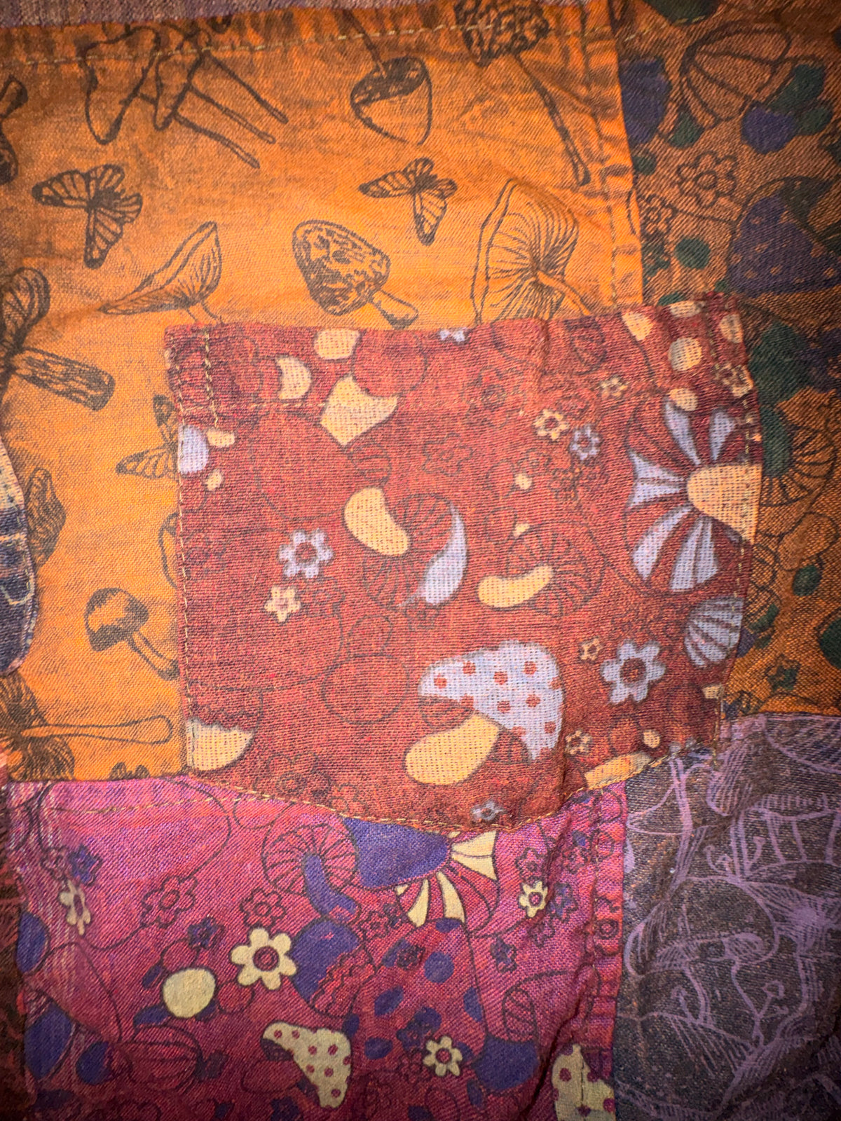 Shakedown Shroom Patchwork Button-Up