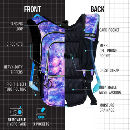 Festival Hydration Pack — Liquid Shine™ Series (Medium)