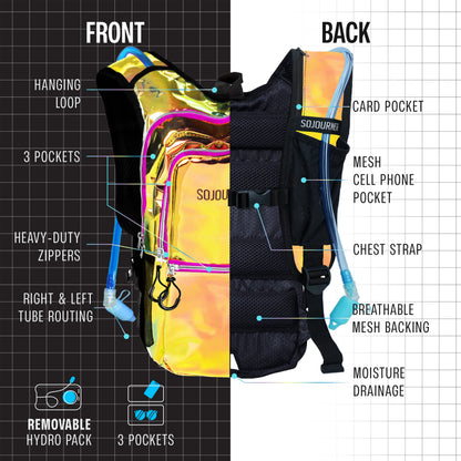 Festival Hydration Pack — Liquid Shine™ Series (Medium)