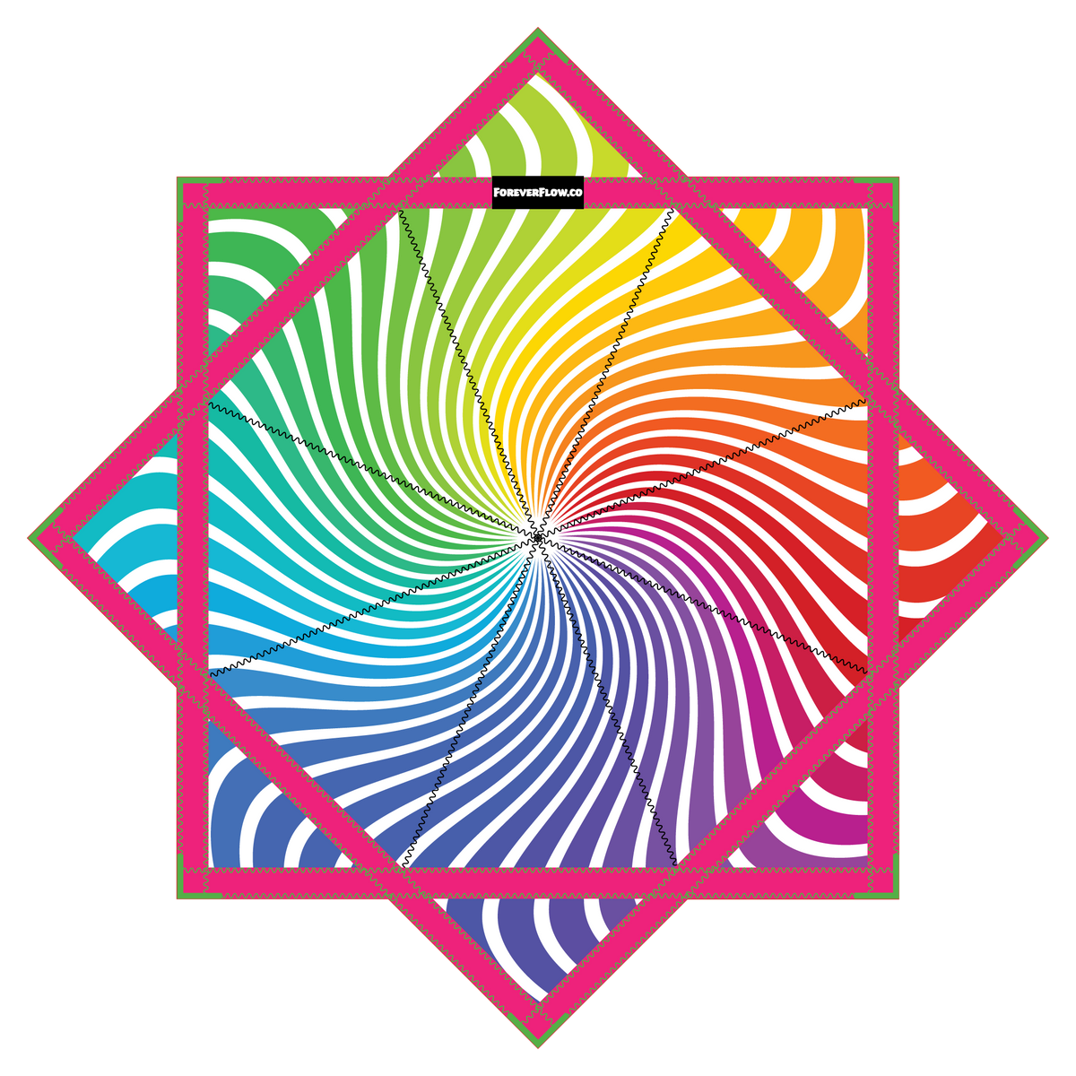 Rainbow Spin – Forever FlowStar 26" (Ready to Ship)