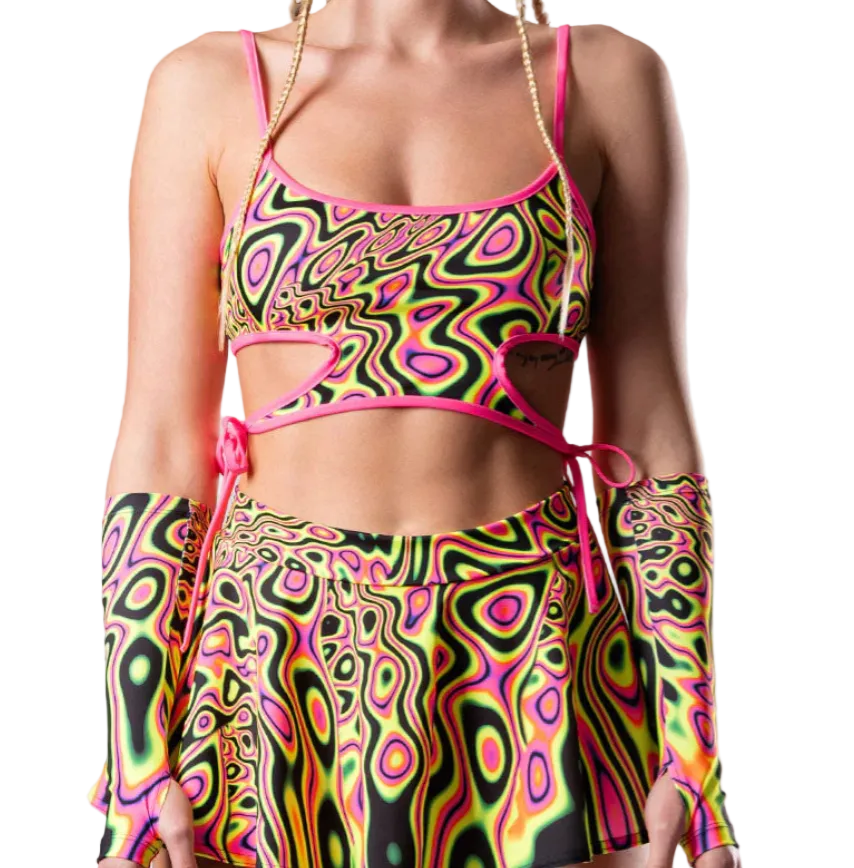 The Acid Trip Mini Skirt Set