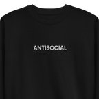 Antisocial Embroidered Unisex Sweatshirt