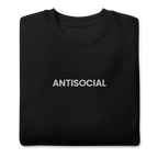 Antisocial Embroidered Unisex Sweatshirt
