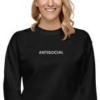 Antisocial Embroidered Unisex Sweatshirt