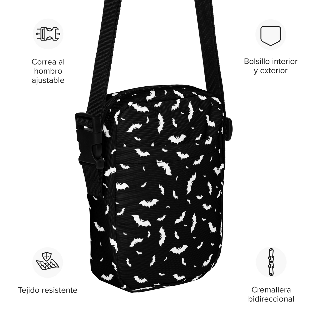 Batty Blackout Crossbody Bag