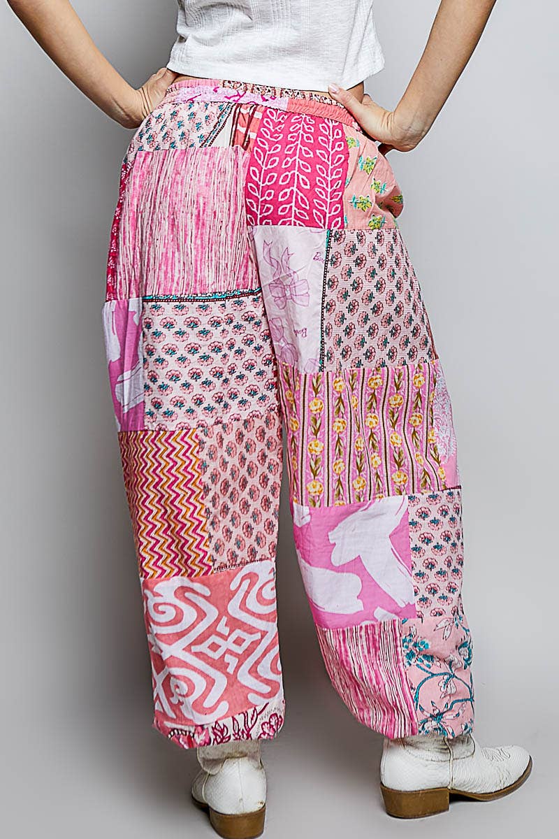 One-of-a-Kind Boho Printed Woven Jogger Pants | Assorted