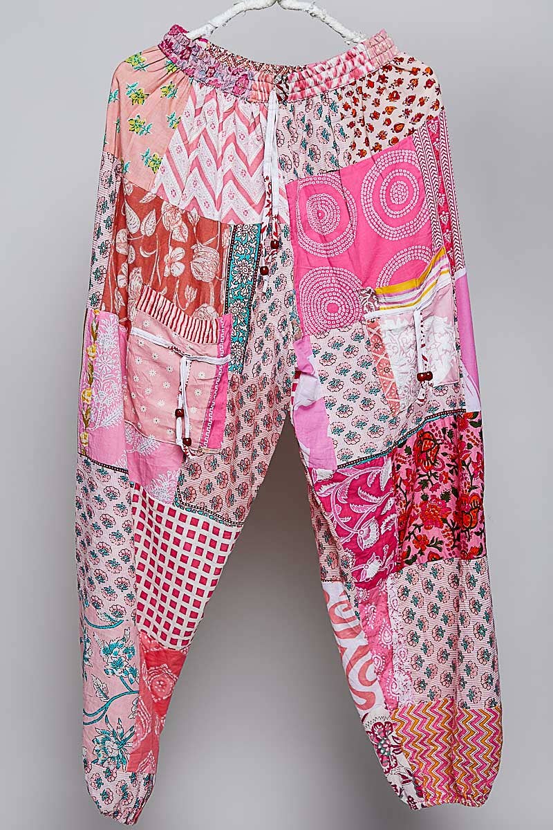 One-of-a-Kind Boho Printed Woven Jogger Pants | Assorted