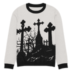 Cemetery Ash Knit Crew Neck Sweater