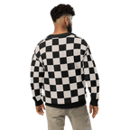 Checkers and Cream Knit Cardigan