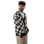 Checkers and Cream Knit Cardigan