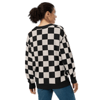 Checkers and Cream Knit Cardigan