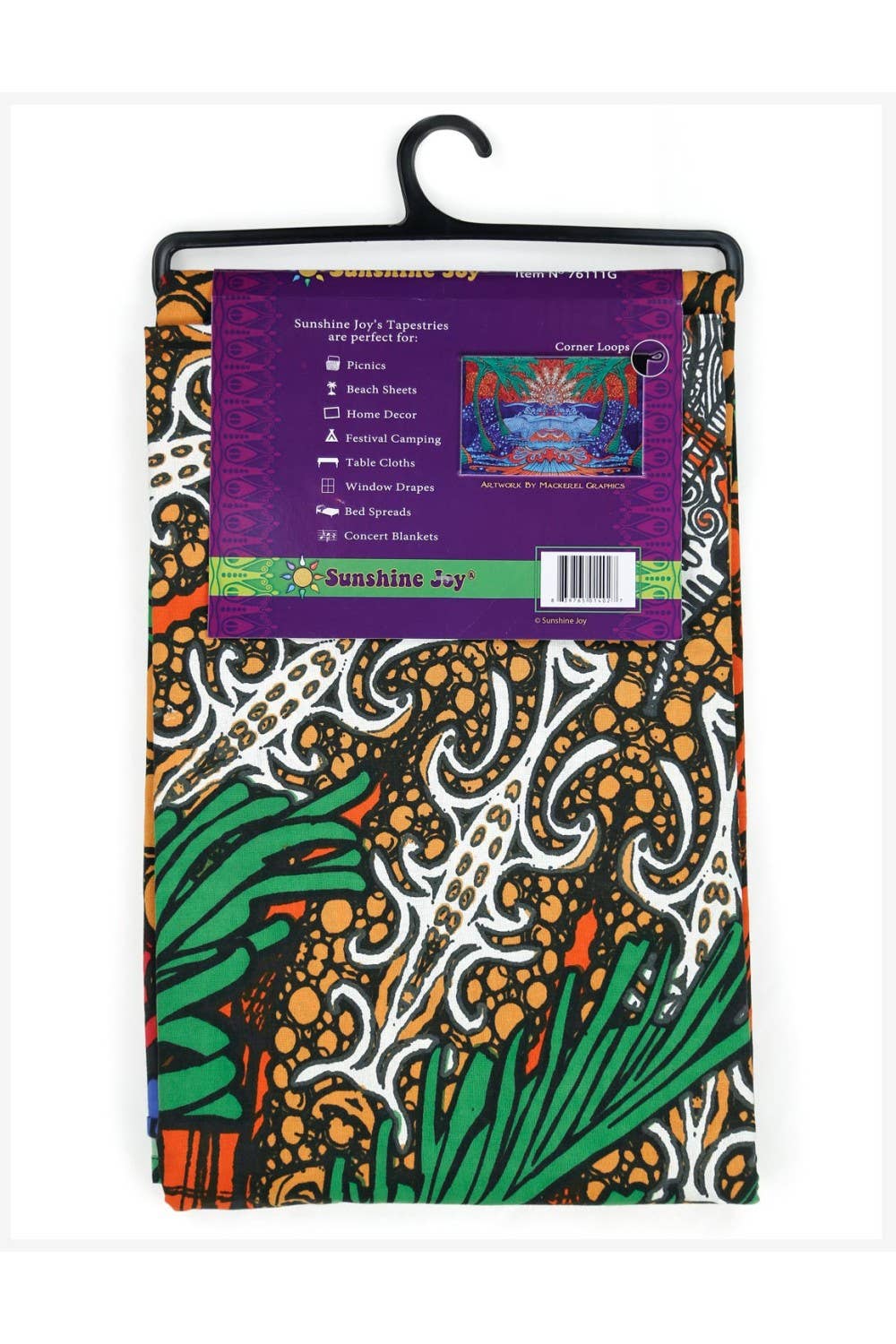 3D Glow in the Dark Tapestry Epic Surf Hang Pack Tapestries
