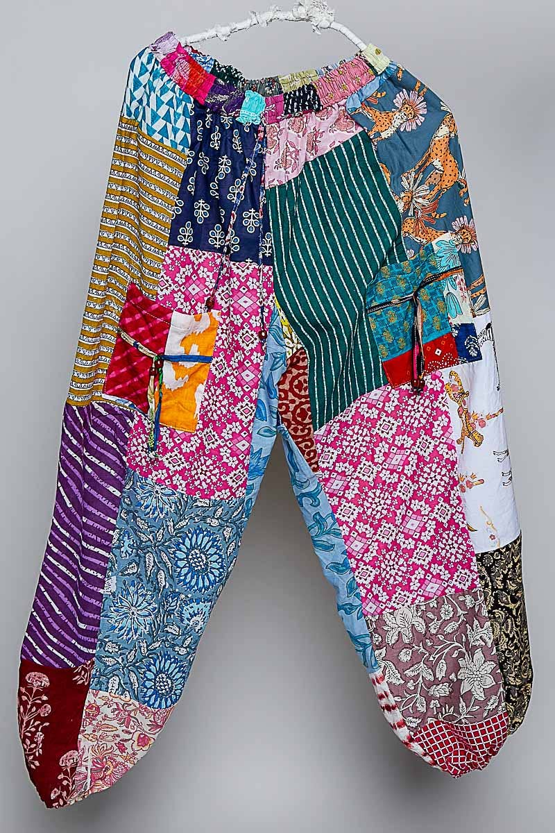 One-of-a-Kind Boho Printed Woven Jogger Pants | Assorted