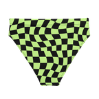 Toxic Tiles Checkerboard High-Waisted Sport Bikini Bottom