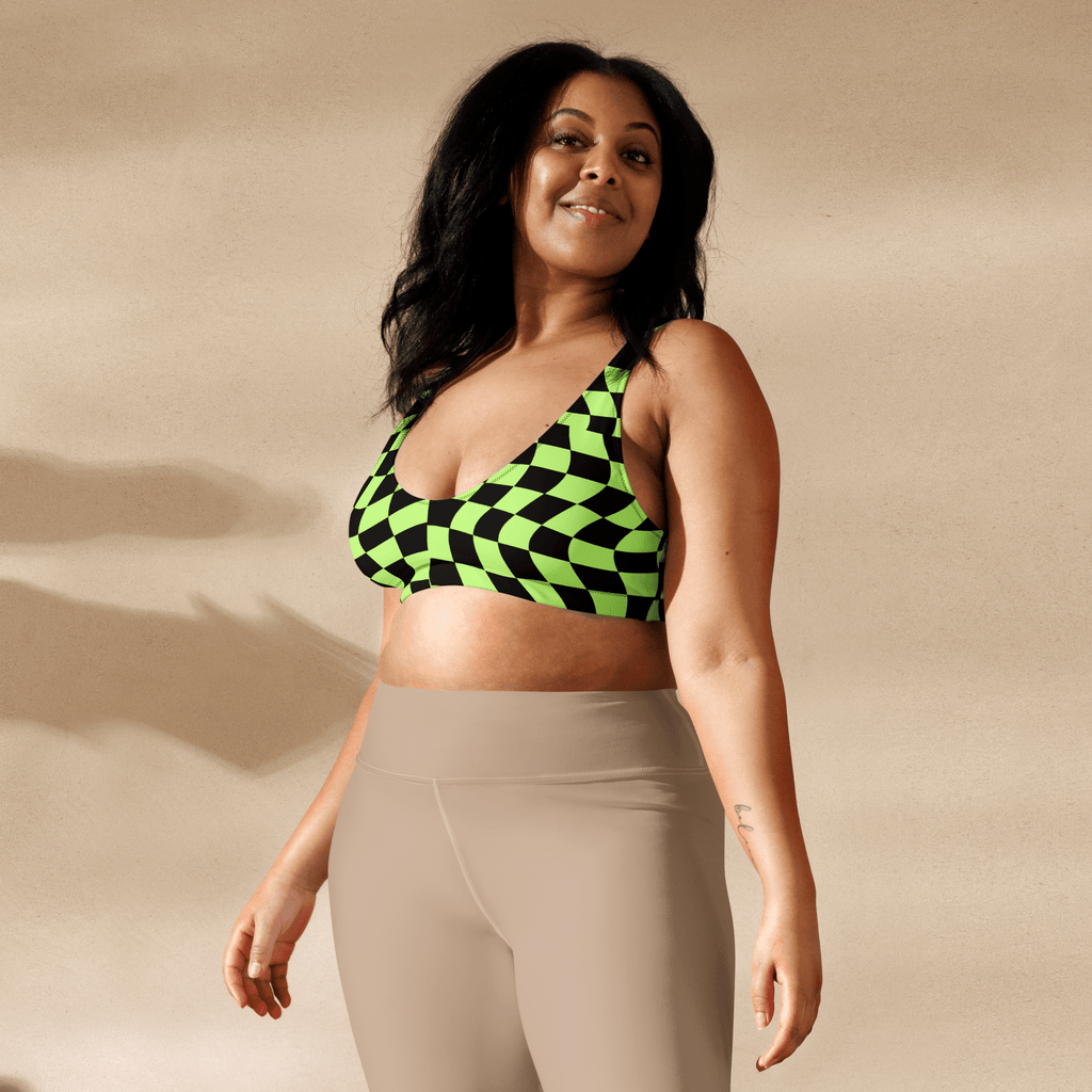 Toxic Tiles Sport Bikini Top