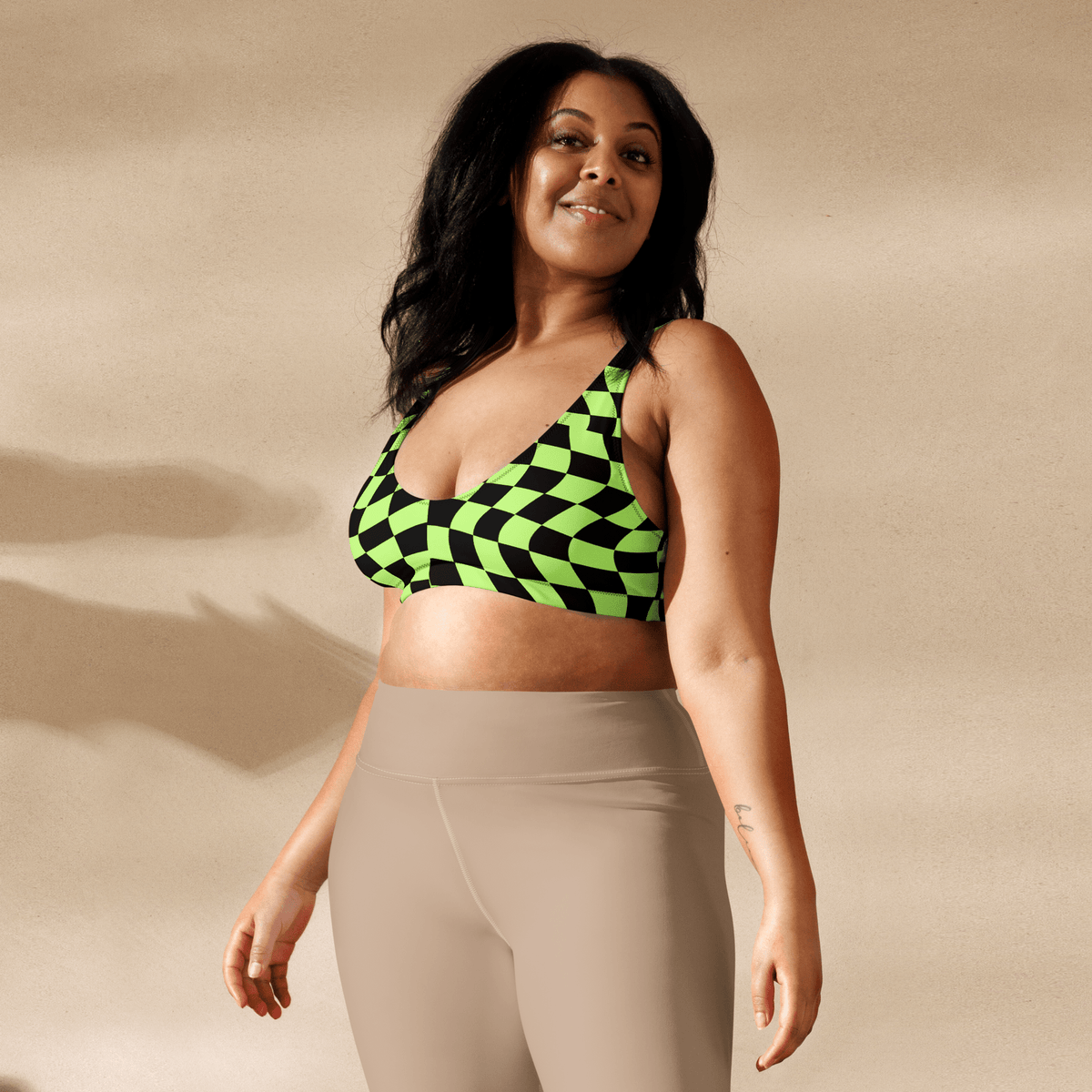 Toxic Tiles Sport Bikini Top