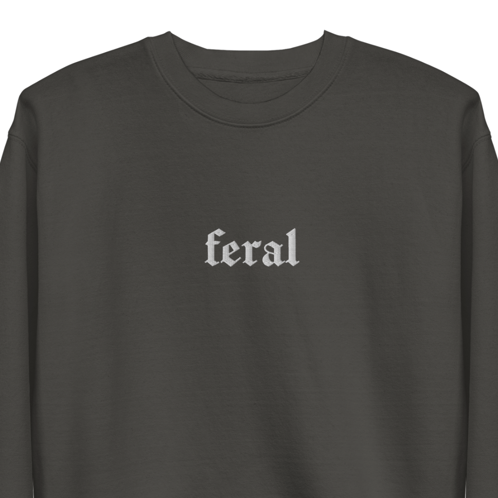Feral Blackout Embroidered Sweatshirt