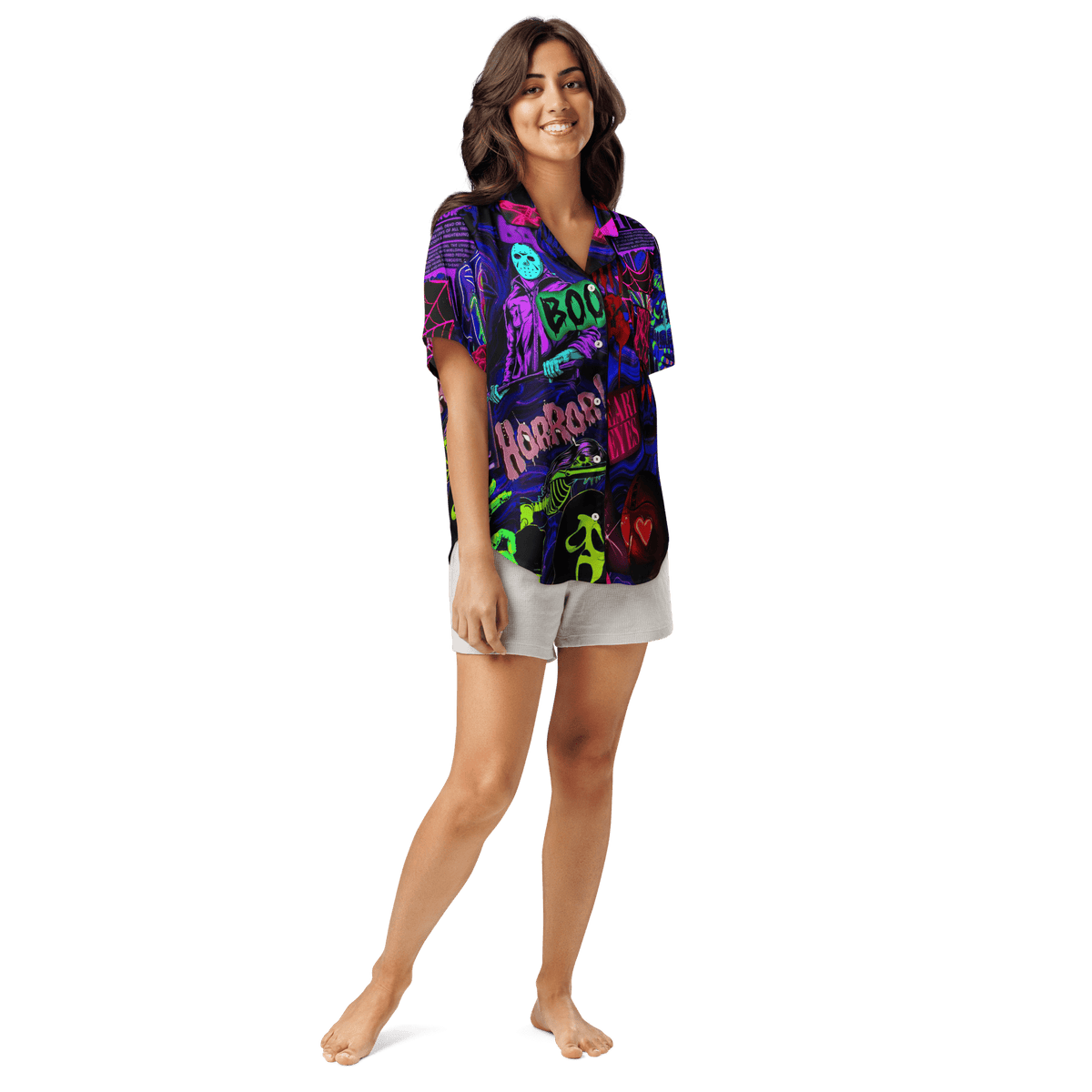 Freaky Frights Silky Pajama Top
