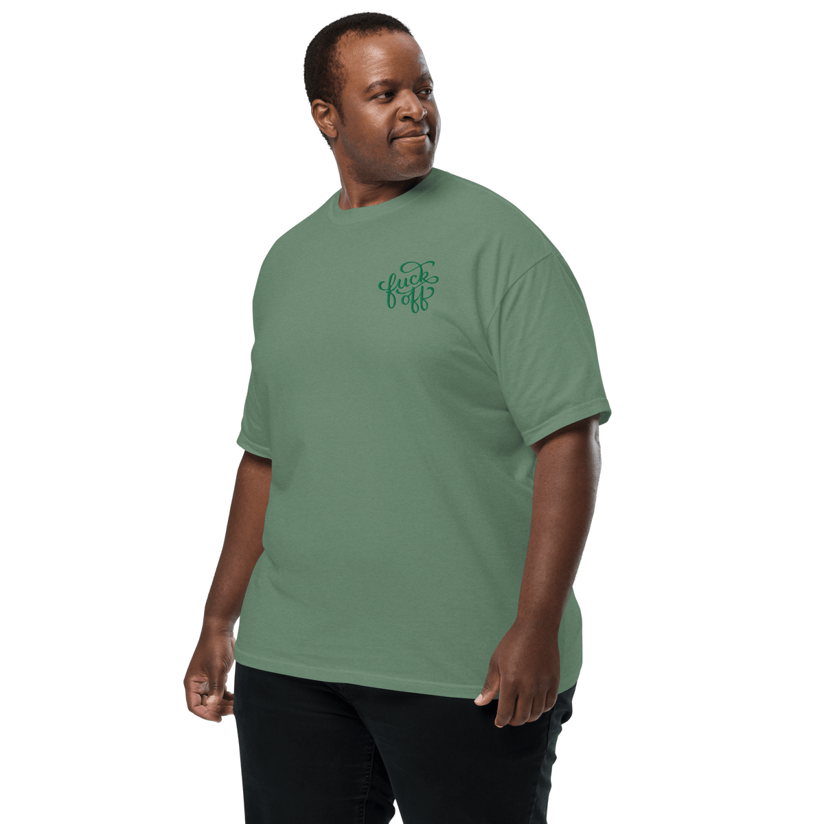 Fuck Off Embroidered Comfy Tee