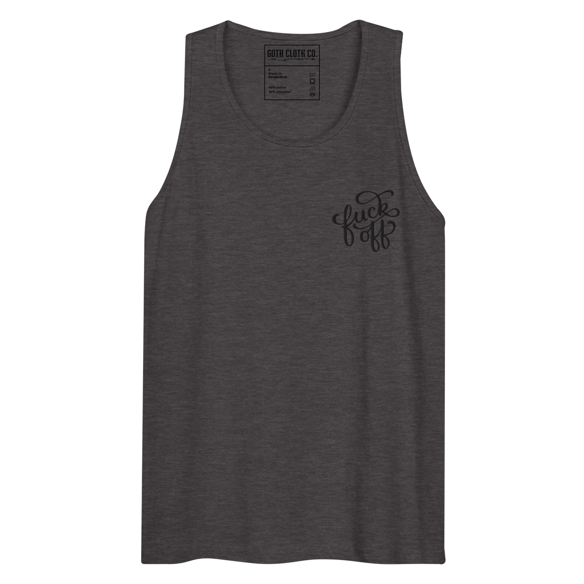Fuck Off Embroidered Tank Top