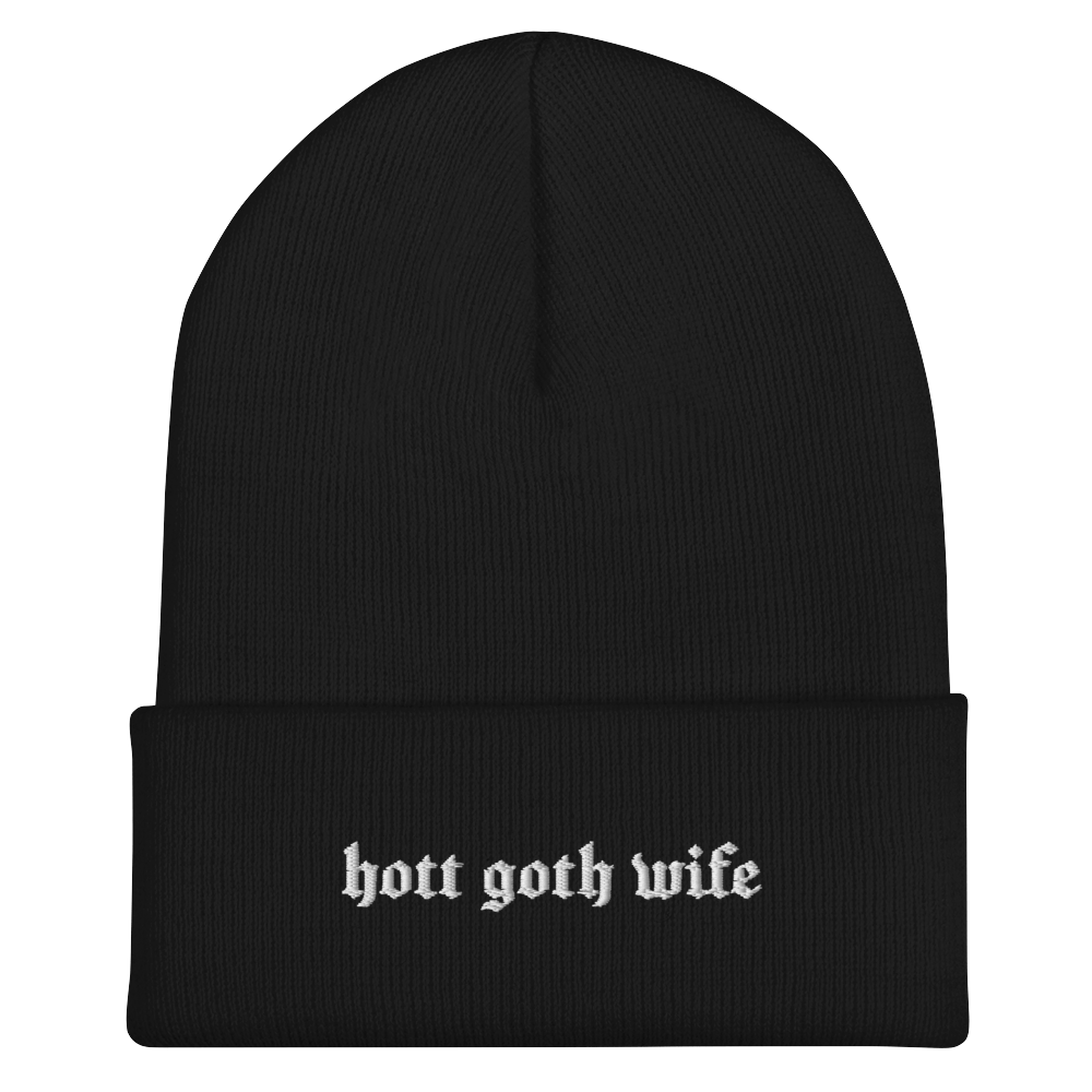 Hot Goth Wife Knit Beanie