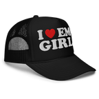 I Heart Emo Girls Foam Embroidered Trucker Hat