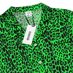 Lime Leopard Silky Pajama Top