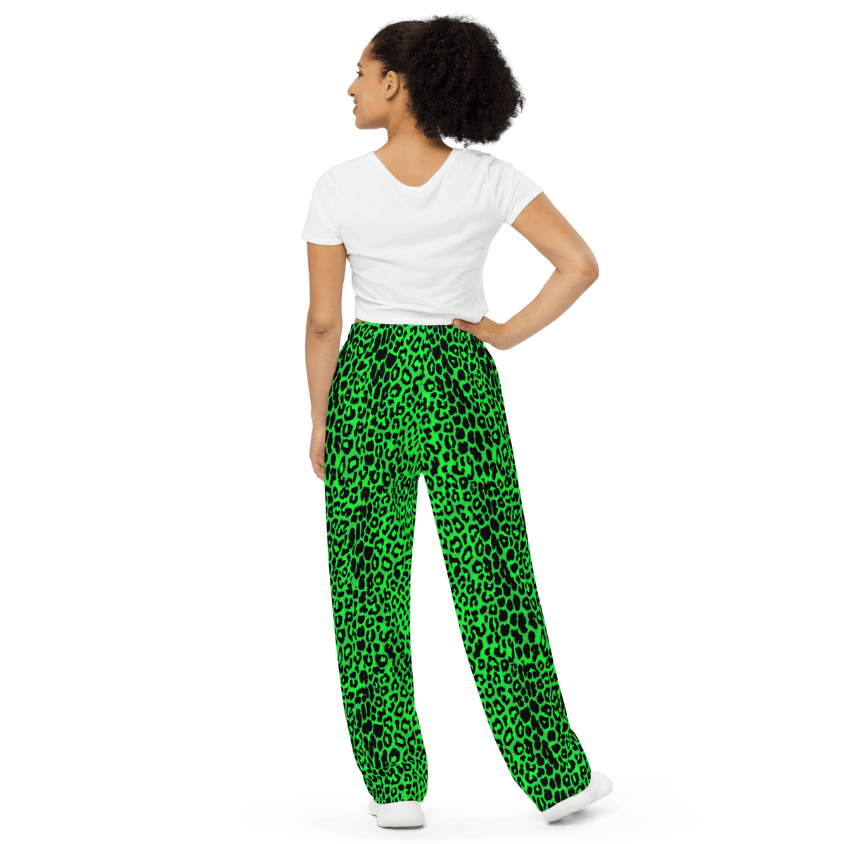 Lime Leopard Unisex Lounge Pants