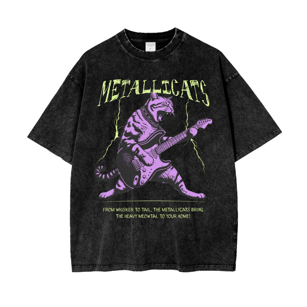 Metallicats Snow Washed T-Shirt