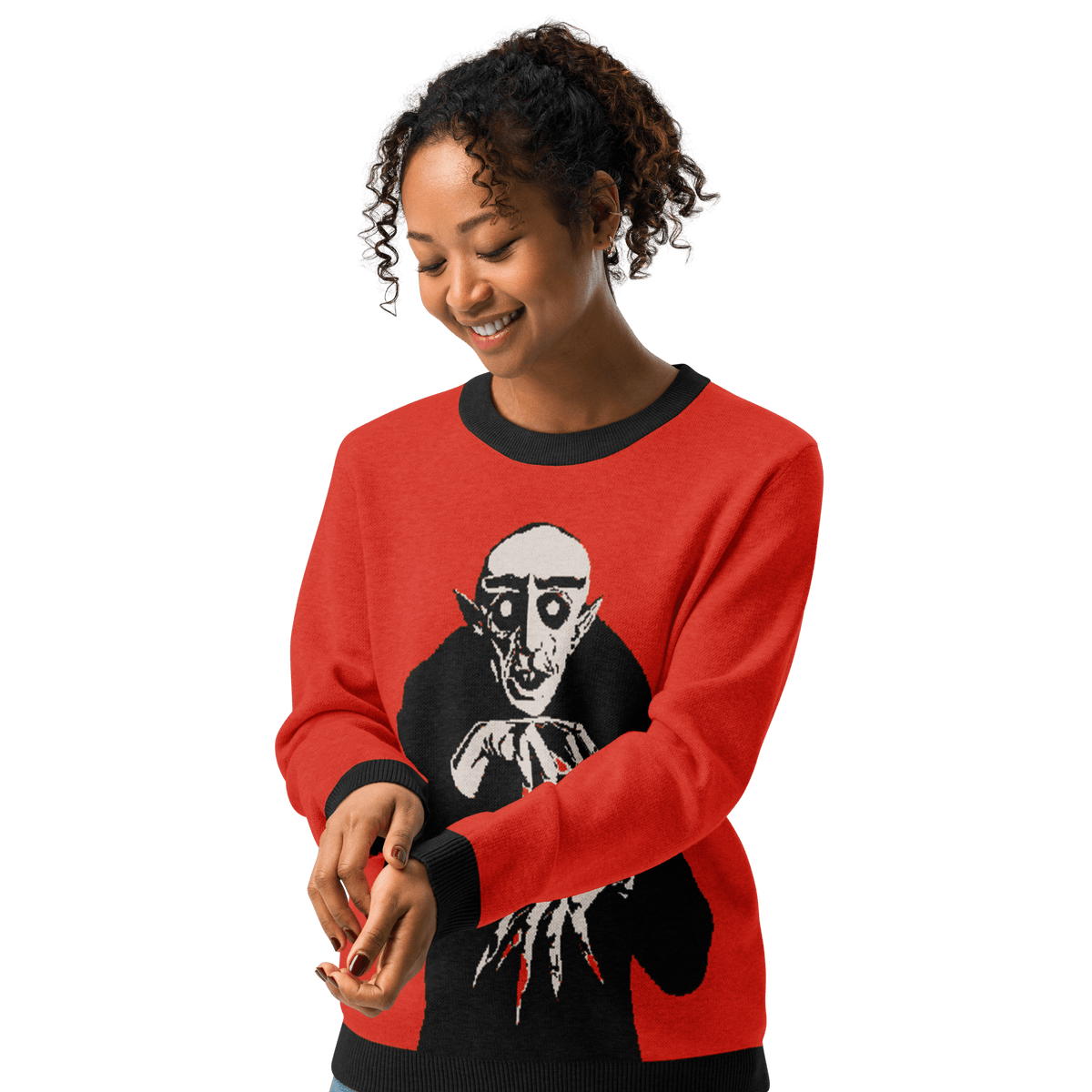 Nosferatu Nights Knit Crewneck Sweater