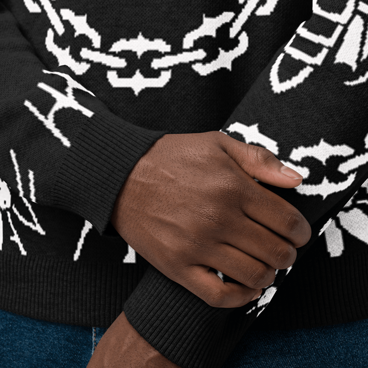 Old School Ink Knit Crewneck Sweater